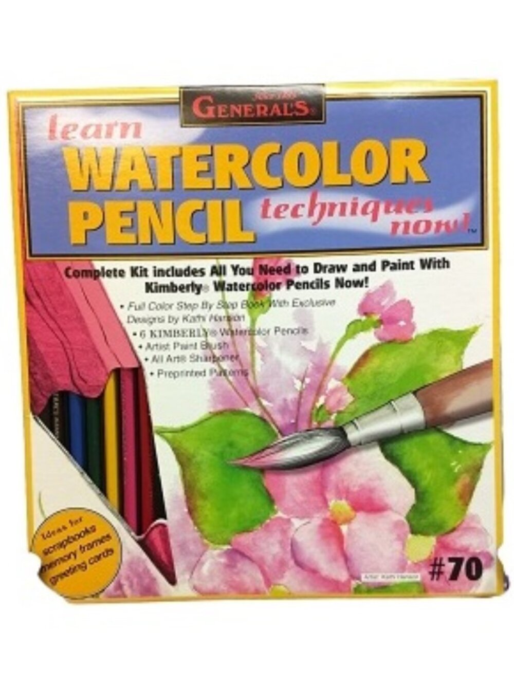 General's Learn Watercolor Pencil Techniques Now! Kit #70
